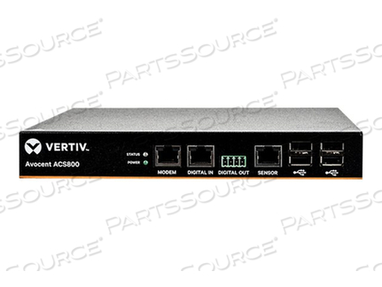 AVOCENT ACS ADVANCED CONSOLE SERVER ACS804MEAC-400, CONSOLE SERVER, 4 PORTS, GIGE, RS-232, 1U by Vertiv AVOCENT ACS ADVANCED CONSOLE SERVER ACS804MEAC-400, CONSOLE SERVER, 4 PORTS, GIGE, RS-232, 1U by Vertiv