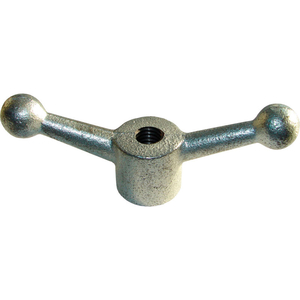 BALL HANDLE - ZINC-PLATED CAST IRON - 3/4-10 THREAD - 6" WIDE by Morton Machine Works BALL HANDLE - ZINC-PLATED CAST IRON - 3/4-10 THREAD - 6" WIDE by Morton Machine Works