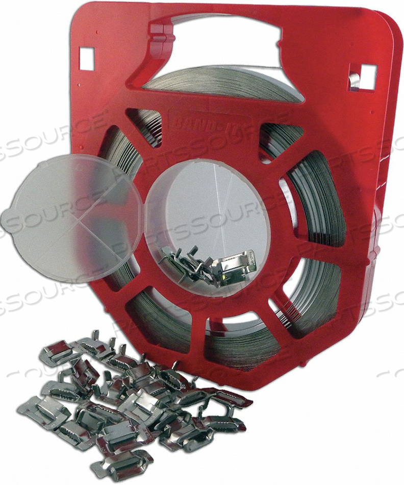SS BAND AND BUCKLE KIT STDRD DUTY STEEL by Band-It SS BAND AND BUCKLE KIT STDRD DUTY STEEL by Band-It