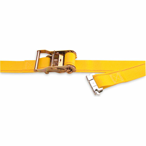 CARGO CONTROL RATCHET LOGISTIC STRAP WITH SPRING LOADED FITTING - 12' X 2" GOLD by Kinedyne Corporation