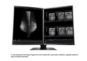 5 YEAR ADVANCED HOT SWAP PROGRAM FOR EIZO RX560-BK, DUAL HEAD, CANADA, AVAILABLE WITHIN 60 DAYS OF PRODUCT PURCHASE. by Eizo Inc.