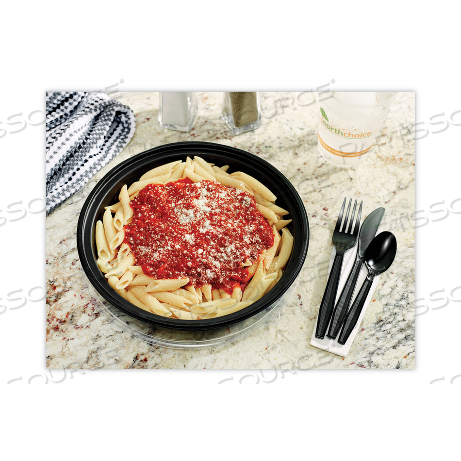 MEADOWARE CUTLERY, SOUP SPOON, MEDIUM HEAVY WEIGHT, BLACK by Pactiv MEADOWARE CUTLERY, SOUP SPOON, MEDIUM HEAVY WEIGHT, BLACK by Pactiv