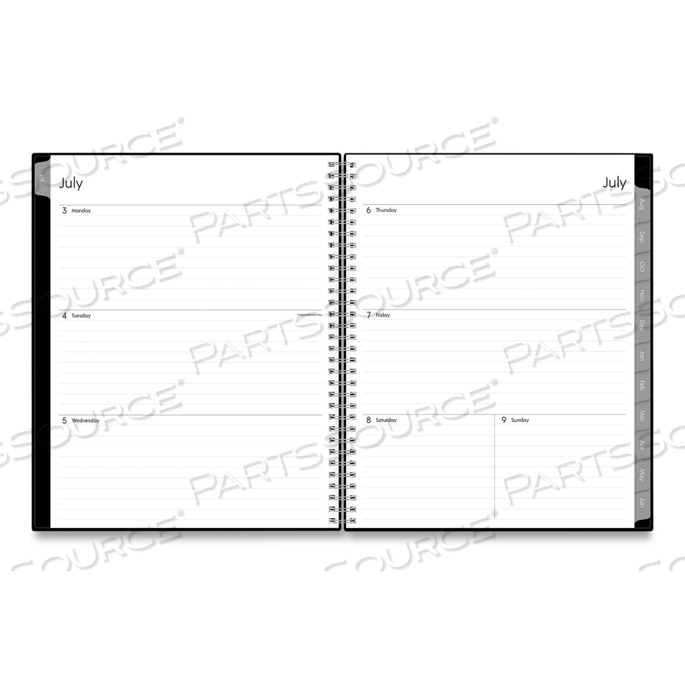 ENTERPRISE ACADEMIC WEEKLY/MONTHLY PLANNER, ENTERPRISE ARTWORK, 11 X 8.5, BLACK COVER, 12-MONTH (JULY TO JUNE): 2023 TO 2024 by Blue Sky