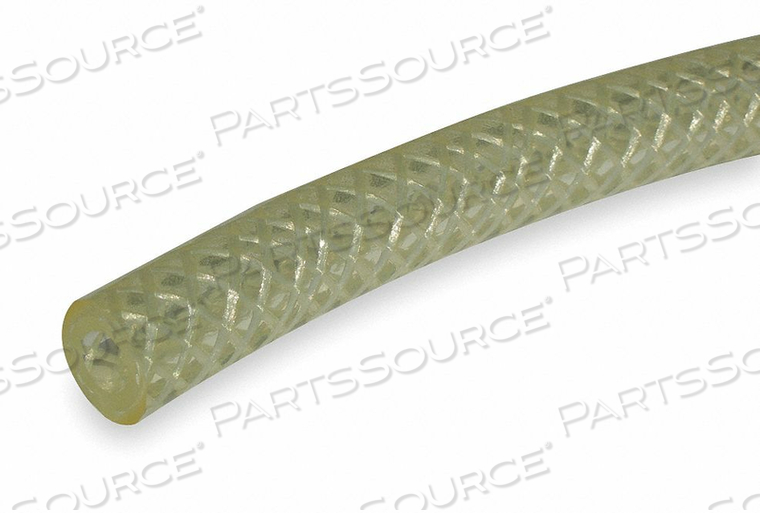 TUBING BRAIDED POLY 1/4 IN CLEAR by Saint-Gobain Performance Plastics