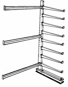 CANTILEVER RACK ADD-ON 12 FT H by Jarke CANTILEVER RACK ADD-ON 12 FT H by Jarke