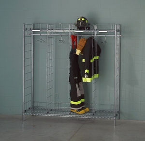 TURNOUT GEAR RACK ING 8 COMPARTMENT by Groves