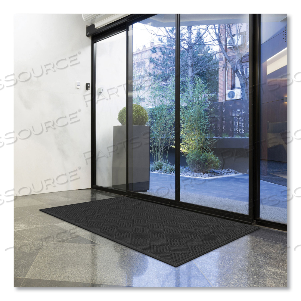 ECOMAT CROSSHATCH ENTRY MAT, 48 X 72, CHARCOAL by Apache Mills ECOMAT CROSSHATCH ENTRY MAT, 48 X 72, CHARCOAL by Apache Mills