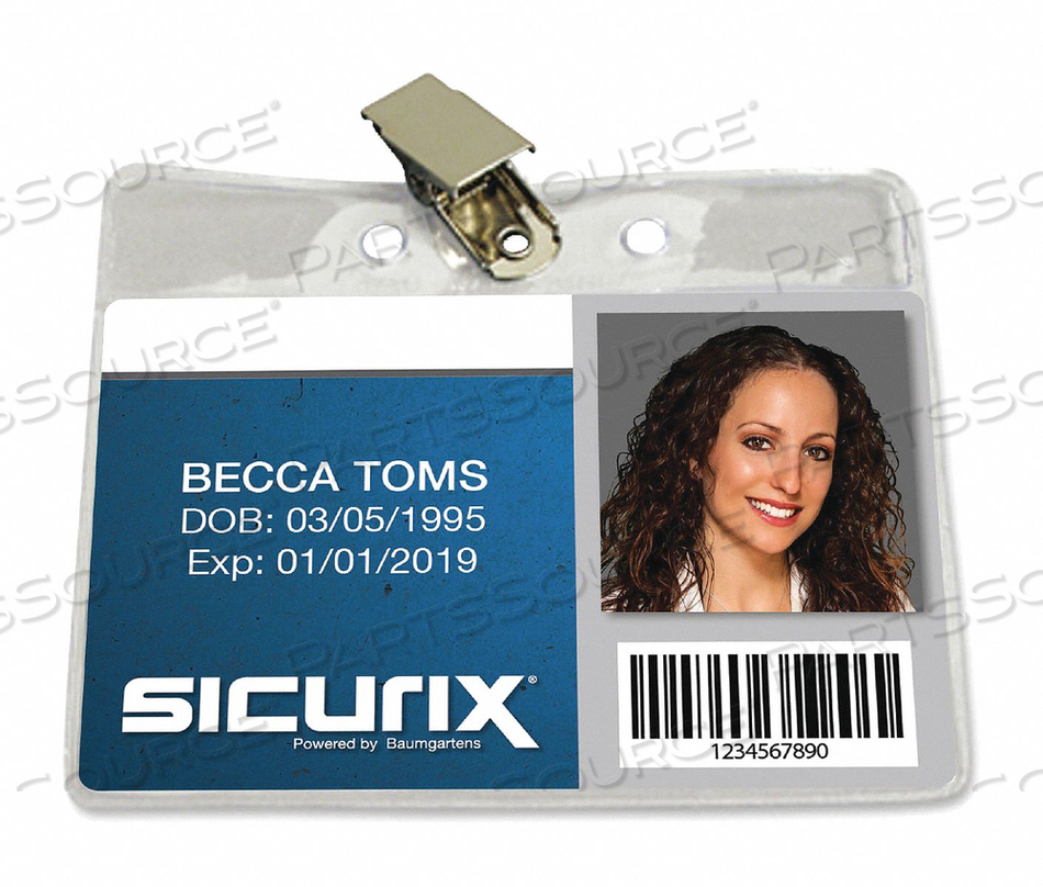 ID BADGE HOLDER HORIZONTAL PK50 by Baumgartens