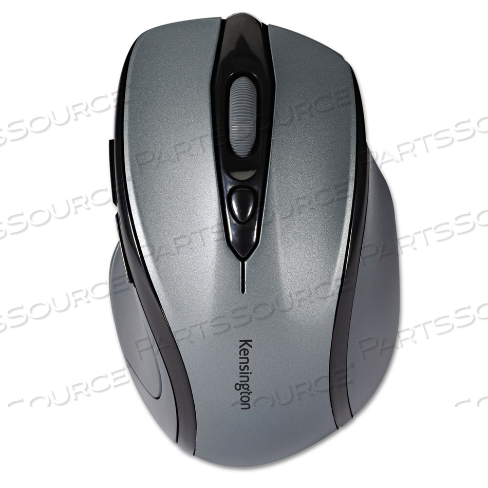 PRO FIT MID-SIZE WIRELESS MOUSE, 2.4 GHZ FREQUENCY/30 FT WIRELESS RANGE, RIGHT HAND USE, GRAY 