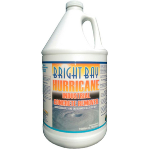 HURRICANE INDUSTRIAL CONCRETE REMOVER, GALLON BOTTLE 4/CASE by Bright Bay Products, LLC