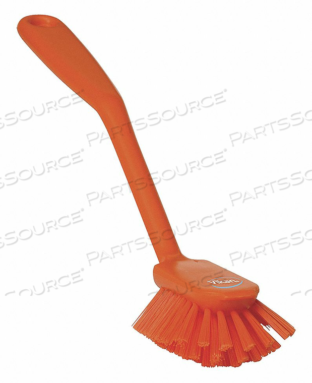VIKAN DISH BRUSH W/ SCRAPER- MEDIUM, ORANGE by Vikan VIKAN DISH BRUSH W/ SCRAPER- MEDIUM, ORANGE by Vikan