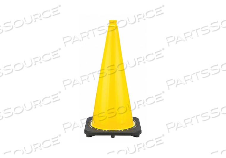 TRAFFIC CONE, NOT APPROVED FOR ROADWAY USE, NON-REFLECTIVE, GRIP TOP WITH BLACK BASE, 28 IN CONE HT by JBC Safety Plastic, Inc. TRAFFIC CONE, NOT APPROVED FOR ROADWAY USE, NON-REFLECTIVE, GRIP TOP WITH BLACK BASE, 28 IN CONE HT by JBC Safety Plastic, Inc.