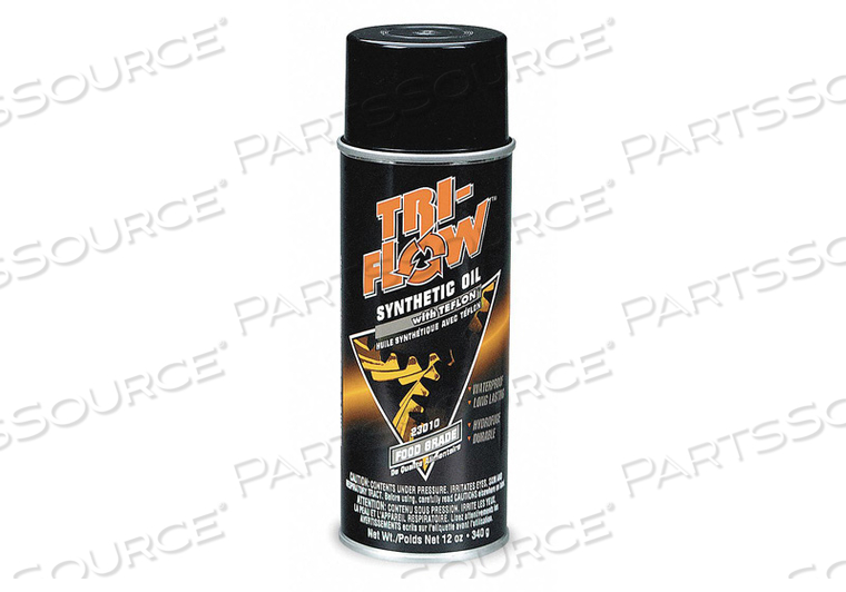 FOOD GRADE SYNTHETIC OIL AEROSOL 12 OZ by Tri-Flow FOOD GRADE SYNTHETIC OIL AEROSOL 12 OZ by Tri-Flow
