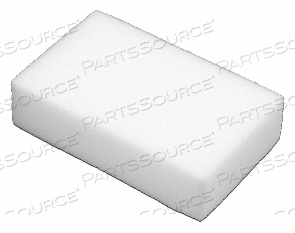 SPONGE, MATERIAL MELAMINE FOAM, PRODUCT TYPE ERASING PAD, OVERALL LENGTH 4 1/4 IN, OVERALL WIDTH 2 3/4 IN, OVERALL HEIGHT 1 1/4 IN, THICKNES by Tough Guy