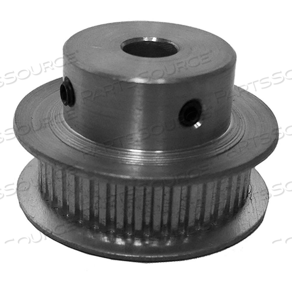TIMING BELT PULLEYS, FOR MXL BELT, 1/4 IN BELT WD, 44 TEETH, 1/4 IN BORE, FIXED, WITH FLANGES by B&B Manufacturing TIMING BELT PULLEYS, FOR MXL BELT, 1/4 IN BELT WD, 44 TEETH, 1/4 IN BORE, FIXED, WITH FLANGES by B&B Manufacturing