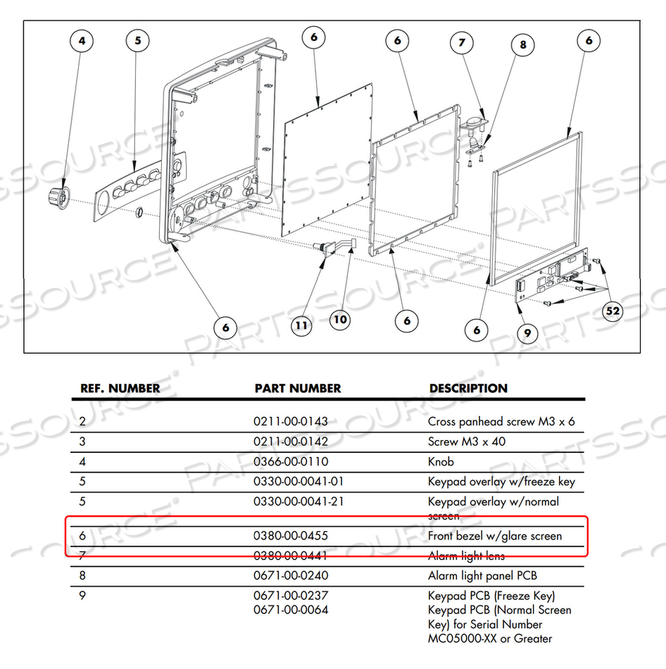 FRONT BEZEL ASSEMBLY 