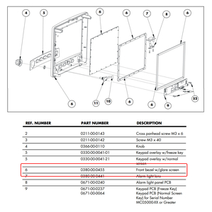 FRONT BEZEL ASSEMBLY by Mindray North America