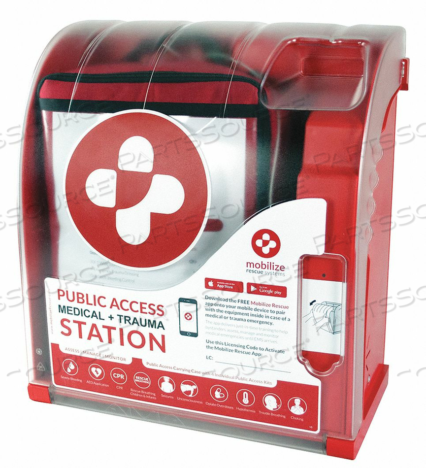 ALARMED WALL CABINET, PUBLIC ACCESS RESCUE STATION by ZOLL Medical Corporation