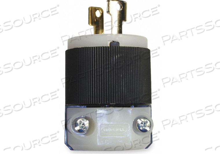 PLUG 125VAC 15A L1-15P 2P 2W 1PH by Hubbell Incorporated, Wiring Device-Kellums