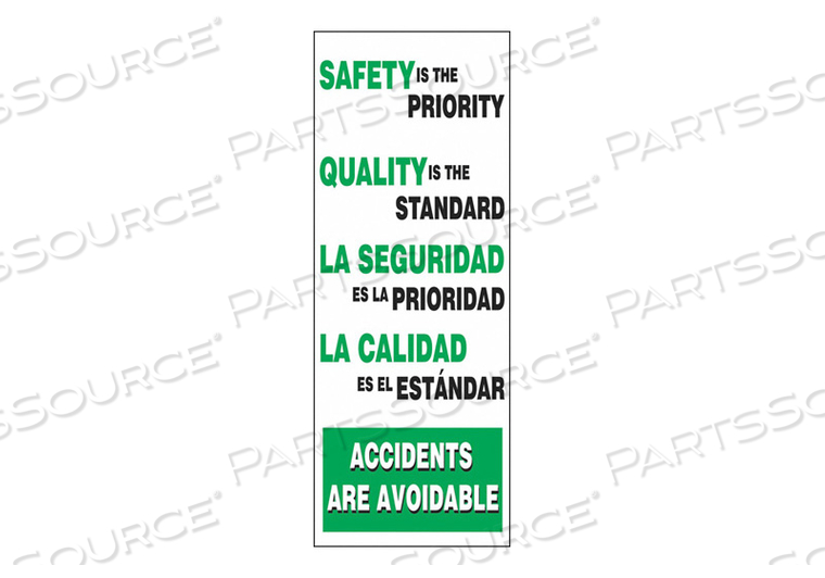 SAFETY RECORD SIGNS 74 X 28IN VINYL by Accuform Manufacturing, Inc. SAFETY RECORD SIGNS 74 X 28IN VINYL by Accuform Manufacturing, Inc.
