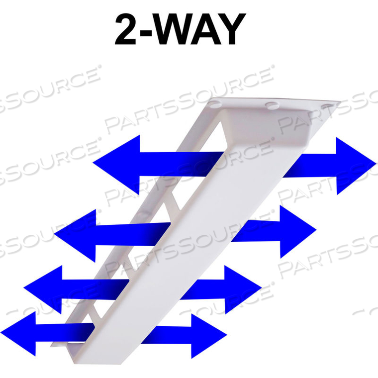 COMMERCIAL 2-WAY AIR DEFLECTOR COVER FOR 4 FT. LINEAR DIFFUSER by Elima-Draft Incorporated COMMERCIAL 2-WAY AIR DEFLECTOR COVER FOR 4 FT. LINEAR DIFFUSER by Elima-Draft Incorporated
