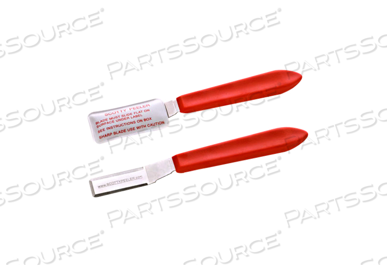 BLADE LABEL PEELER, STAINLESS STEEL, RED/SILVER by Scotty Peeler, Inc. BLADE LABEL PEELER, STAINLESS STEEL, RED/SILVER by Scotty Peeler, Inc.