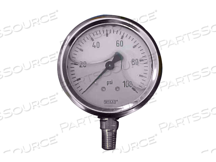 100PSI LIQUID FILLED PRESSURE GAUGE by STERIS Corporation 100PSI LIQUID FILLED PRESSURE GAUGE by STERIS Corporation