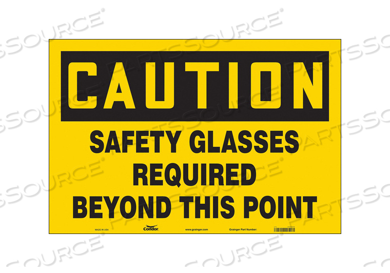 SAFETY SIGN 36 W 24 H 0.004 THICKNESS 