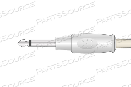 COVIDIEN > NELLCOR COMPATIBLE TEMPERATURE ADAPTER RECTANGULAR DUAL PIN CONNECTOR, STRAIGHT BAG OF 1 