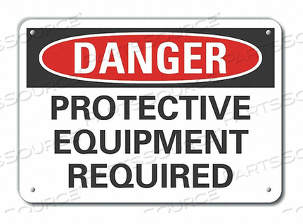 DANGER SIGN 10 W X 7 H 0.040 THICK by Lyle Signs Inc.