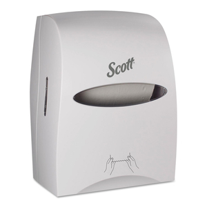 ESSENTIAL MANUAL HARD ROLL TOWEL DISPENSER, 13.06 X 11 X 16.94, WHITE by Scott ESSENTIAL MANUAL HARD ROLL TOWEL DISPENSER, 13.06 X 11 X 16.94, WHITE by Scott