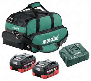 BATTERY AND CHARGER KIT 18.0V LI-ION by Metabo