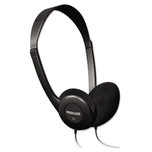 HP-100 HEADPHONES, 4 FT CORD, BLACK by Maxell