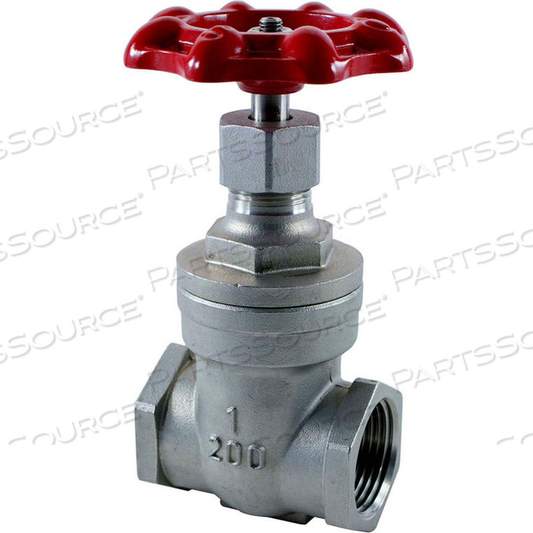 2 IN. STAINLESS STEEL GATE VALVE - 200 PSI by Merit Brass Company 2 IN. STAINLESS STEEL GATE VALVE - 200 PSI by Merit Brass Company
