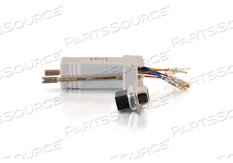 MODULAR ADAPTER, RJ45 FEMALE X 9 PIN DB-9 FEMALE, GRAY, MEETS ROHS, 3.15 IN X 1.45 IN X 7.8 IN by Legrand AV (C2G) MODULAR ADAPTER, RJ45 FEMALE X 9 PIN DB-9 FEMALE, GRAY, MEETS ROHS, 3.15 IN X 1.45 IN X 7.8 IN by Legrand AV (C2G)