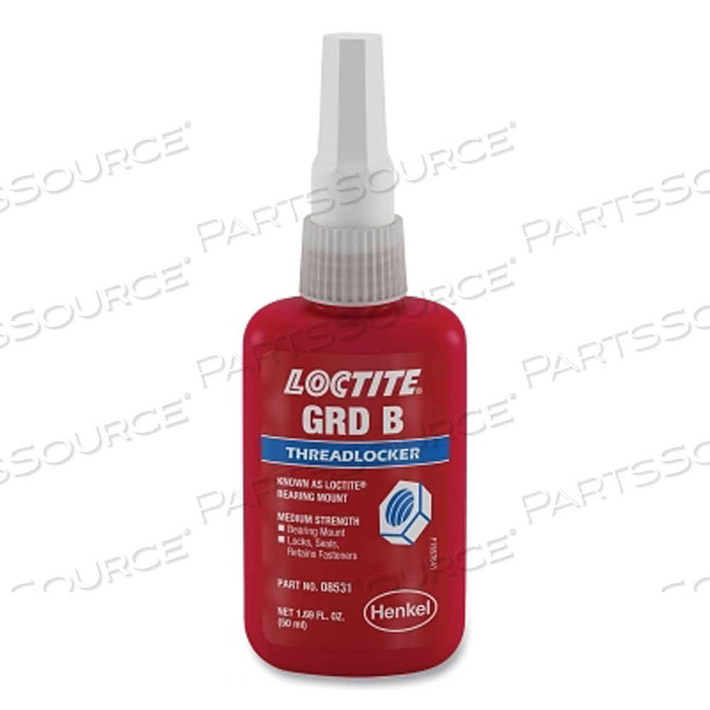 BEARING MOUNT GRADE B RETAINING COMPOUND THREADLOCKER, 50 ML, BOTTLE, YELLOW by Loctite Brand BEARING MOUNT GRADE B RETAINING COMPOUND THREADLOCKER, 50 ML, BOTTLE, YELLOW by Loctite Brand