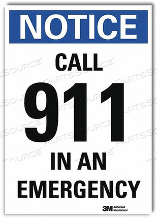 NOTICE SIGN 10 X 7 VINYL by Lyle Signs Inc. NOTICE SIGN 10 X 7 VINYL by Lyle Signs Inc.