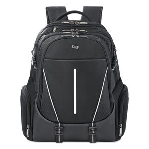 ACTIVE LAPTOP BACKPACK, FITS DEVICES UP TO 17.3", POLYESTER, 12.5 X 6.5 X 19, BLACK by Solo