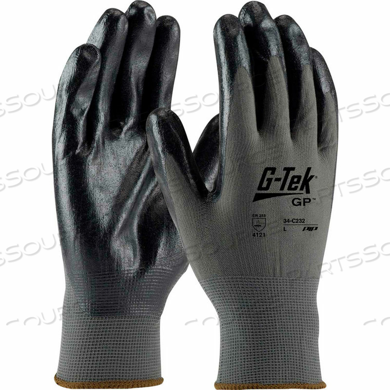 G-TEK GP NITRILE COATED NYLON GRIP GLOVES, SMALL, 12 PAIRS by Protective Industrial Products