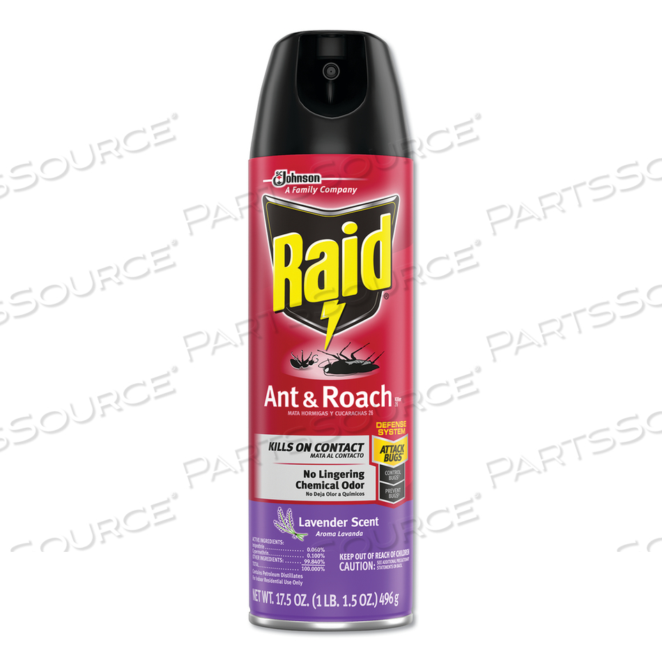 ANT AND ROACH KILLER, 17.5 OZ AEROSOL SPRAY, LAVENDER by Raid