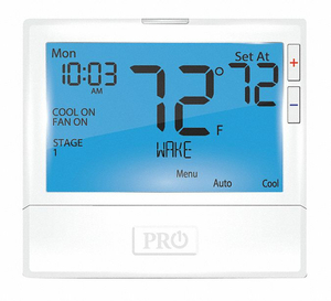 LOW VOLTAGE THERMOSTAT WHITE 4-13/32 H by PRO1 IAQ