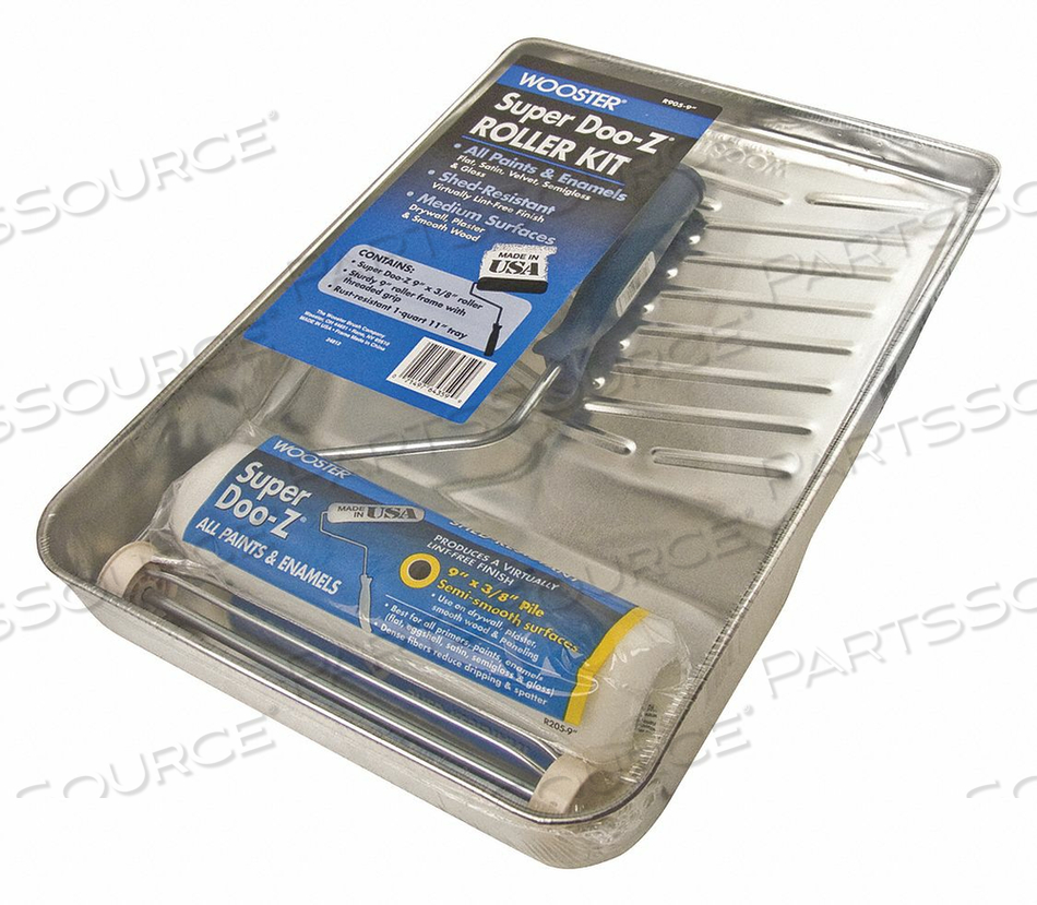 PAINT ROLLER KIT 9 IN L 3 PIECES by Wooster PAINT ROLLER KIT 9 IN L 3 PIECES by Wooster