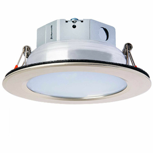 4" ROUND LED VELOCE RECESS DOWN LIGHT, 10W, 120V, 3000K, NICKEL by AMAX Lighting 4" ROUND LED VELOCE RECESS DOWN LIGHT, 10W, 120V, 3000K, NICKEL by AMAX Lighting