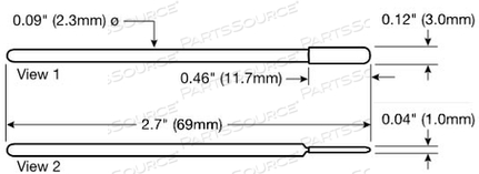 NONWOVEN, SEALED .125 X .4 by Chemtronics