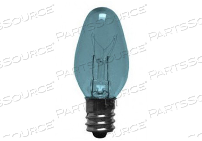 OPTICAL VISION TESTER BULB, 7 W, E12 CANDELABRA SCREW BASE, C-7, 130 V, C-7 FILAMENT by Stereo Optical Company Inc.