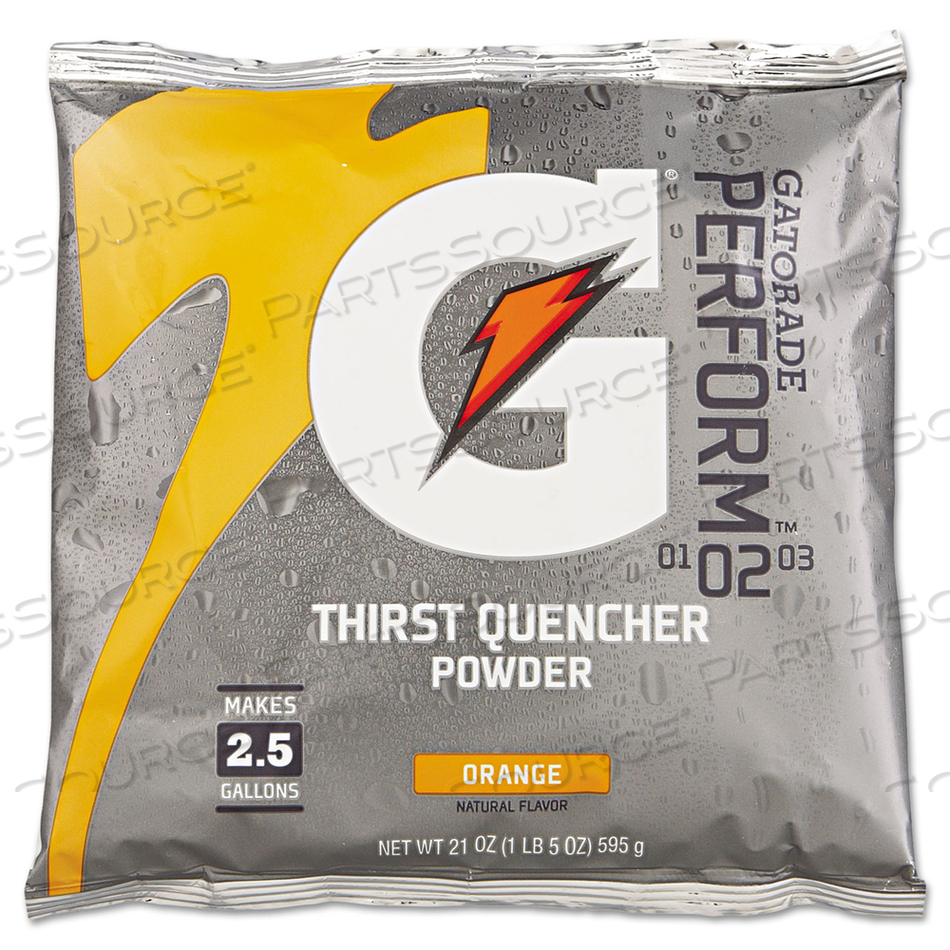 G SERIES 02 PERFORM THIRST QUENCHER INSTANT POWDER, 21 OZ, POUCH, 2.5 GAL YIELD, ASSORTED FLAVORS by Gatorade