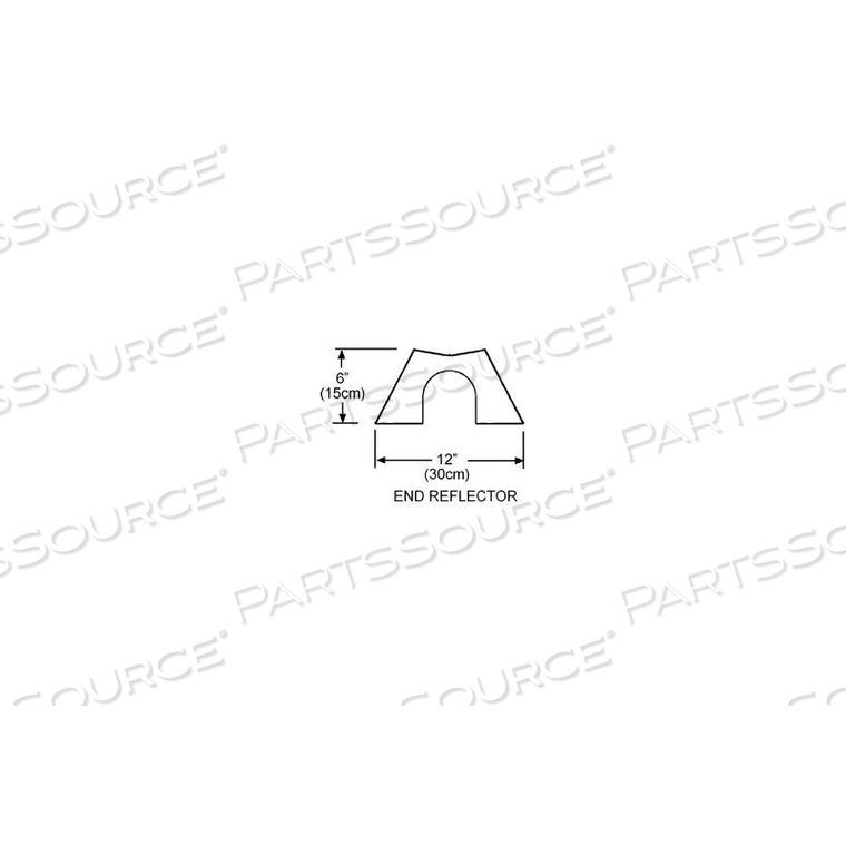 END REFLECTOR KIT - FOR INFRARED HEATERS by Sunstar Heating Products Inc