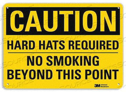SAFETY SIGN HARD HATS NO SMOKING 7IN.H by Lyle Signs Inc. SAFETY SIGN HARD HATS NO SMOKING 7IN.H by Lyle Signs Inc.