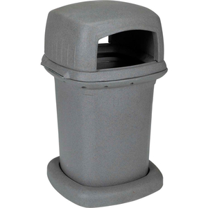 HEAVY DUTY DECORATIVE LITTER CONTAINER, 45 GALLON GRAYSTONE by Toter