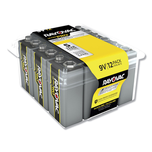 BATTERY, ULTRAPRO, 9V, ALKALINE, 9VDC, 615 MAH by Rayovac